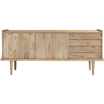 BERAH GETAH Buffet en Mindi - 175x76x45cm - Armoire rétro de rangement - Publicité BERAH GETAH Buffet en Mindi - 175x76x45cm - Armoire rétro de rangement - Publicité