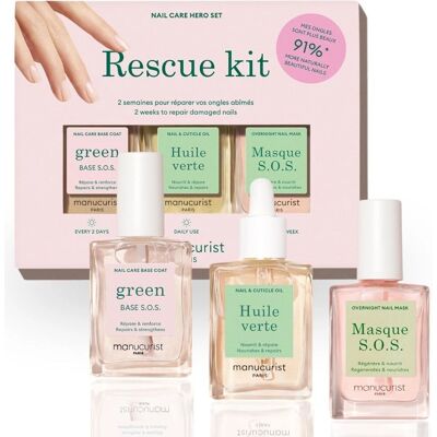 Kit de Sauvetage Manucurist - Soins Ongles Endommagés - Publicité Kit de Sauvetage Manucurist - Soins Ongles Endommagés - Publicité