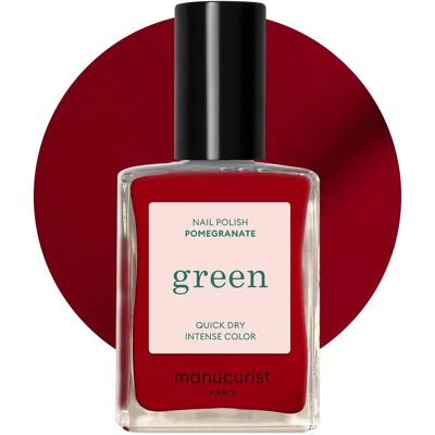 Manucurist Paris Groene Granaatappel Vegan Nagellak - Nagellak Manucurist Paris Groene Granaatappel Vegan Nagellak - Nagellak