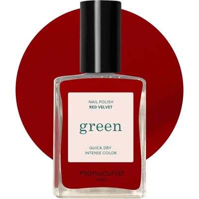 Manucurist Green Vegan Nagellak - Rood Fluweel - Nagellak Manucurist Green Vegan Nagellak - Rood Fluweel - Nagellak