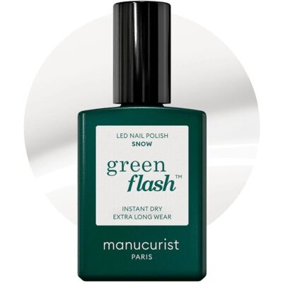 Manucurist Snow Green Flash Nagellack - Semi-permanent, 15ml Manucurist Snow Green Flash Nagellack - Semi-permanent, 15ml