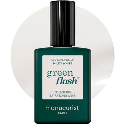 Vernis à Ongles Semi-Permenant Green Flash Milky White - Publicité Vernis à Ongles Semi-Permenant Green Flash Milky White - Publicité