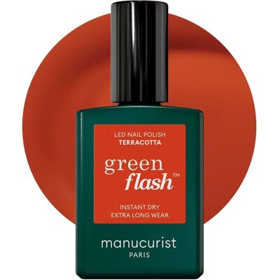 Manucurist Green Flash Semi-Permanent Lack Terracotta - Nagellack Manucurist Green Flash Semi-Permanent Lack Terracotta - Nagellack