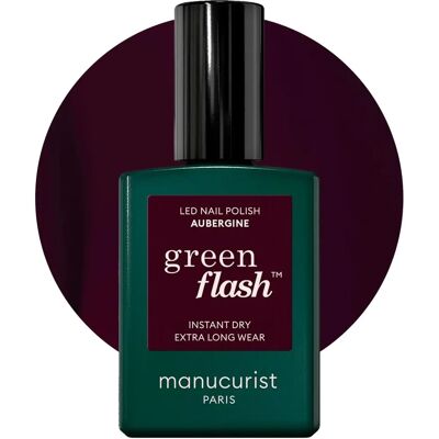 Manucurist Aubergine Green Flash Semi-Permanent Nagellack Manucurist Aubergine Green Flash Semi-Permanent Nagellack