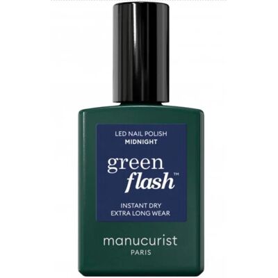 Vernis Green Flash Midnight - Semi-Permanent LED - Publicité Vernis Green Flash Midnight - Semi-Permanent LED - Publicité