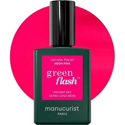 MANUCURIST Green Flash Led Nagellak Neon Roze - 15ml MANUCURIST Green Flash Led Nagellak Neon Roze - 15ml