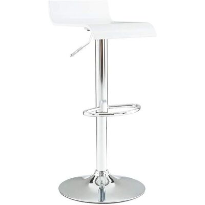 Miliboo Weiß SURF V2 Barhocker - Modern, Verstellbar, Kompakt Miliboo Weiß SURF V2 Barhocker - Modern, Verstellbar, Kompakt
