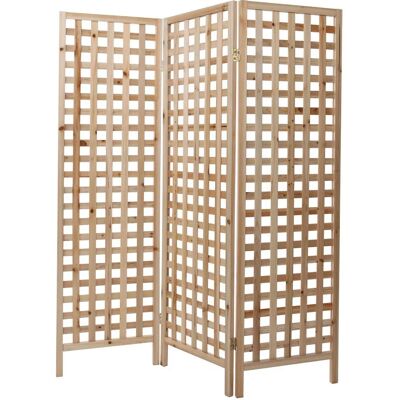 Separador de Habitaciones Miliboo en Madera Natural - 3 Paneles - L133cm - Estilo Escandinavo Separador de Habitaciones Miliboo en Madera Natural - 3 Paneles - L133cm - Estilo Escandinavo