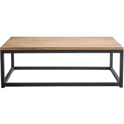 Table Basse Rectangulaire en Bois Miliboo - Style Industriel - Publicité Table Basse Rectangulaire en Bois Miliboo - Style Industriel - Publicité