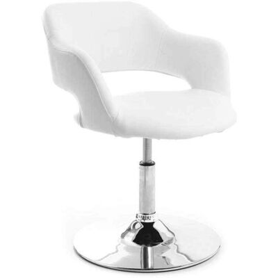 Fauteuil pivotant Miliboo JESSY - Design moderne blanc - Publicité Fauteuil pivotant Miliboo JESSY - Design moderne blanc - Publicité