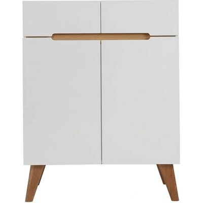 Miliboo Melka Buffet Scandinavo Bianco e Frassino - Buffet Miliboo Melka Buffet Scandinavo Bianco e Frassino - Buffet