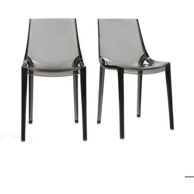Sedie impilabili grigio trasparente YZEL Miliboo - Sedie da giardino Sedie impilabili grigio trasparente YZEL Miliboo - Sedie da giardino