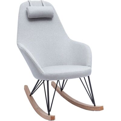 MILIBOO JHENE - Sedia a dondolo scandinava - Grigio MILIBOO JHENE - Sedia a dondolo scandinava - Grigio