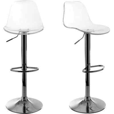 Set di sgabelli da bar trasparenti Miliboo - Bar Stool Set di sgabelli da bar trasparenti Miliboo - Bar Stool