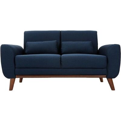 Miliboo Ektor Blau 2-Sitzer Sofa - Sofa Miliboo Ektor Blau 2-Sitzer Sofa - Sofa