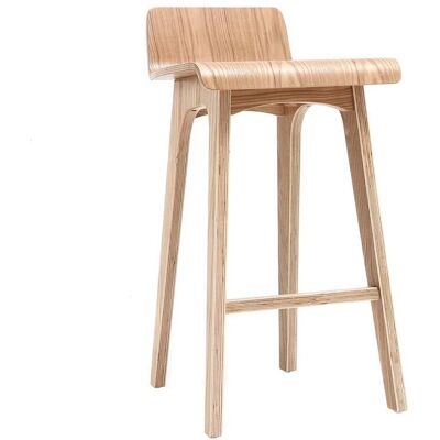 Silla de bar escandinava en fresno - Miliboo Silla de bar escandinava en fresno - Miliboo