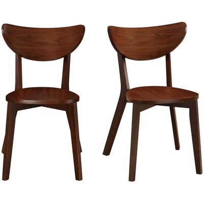 Chaises design Noyer Miliboo - Lot de 2 - Mobilier de salle à manger - Publicité Chaises design Noyer Miliboo - Lot de 2 - Mobilier de salle à manger - Publicité