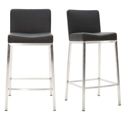 Miliboo Epsilon Tabourets de Bar Noirs - Lot de 2 - Publicité Miliboo Epsilon Tabourets de Bar Noirs - Lot de 2 - Publicité