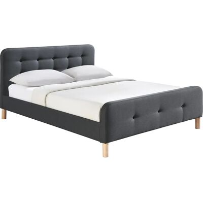 MILIBOO HOLSEN Lit - Style Scandinave-Romantique - 160x200cm - Publicité MILIBOO HOLSEN Lit - Style Scandinave-Romantique - 160x200cm - Publicité