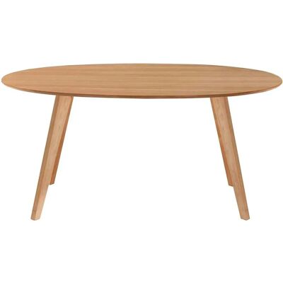 MILIBOO Tavolo da pranzo scandinavo ovale in rovere chiaro - 160cm MILIBOO Tavolo da pranzo scandinavo ovale in rovere chiaro - 160cm