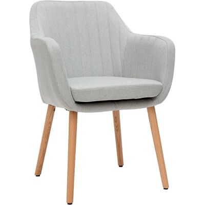 Sillón ALEYNA de Miliboo - Gris Claro - Moderno y de Tendencia Sillón ALEYNA de Miliboo - Gris Claro - Moderno y de Tendencia