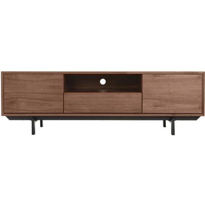 Miliboo Manny Meuble TV Vintage - Bois Foncé - 160cm - Publicité Miliboo Manny Meuble TV Vintage - Bois Foncé - 160cm - Publicité