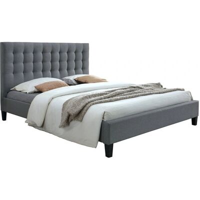 MILIBOO Cama Danae Tapizada - 160x200cm - Estilo Escandinavo MILIBOO Cama Danae Tapizada - 160x200cm - Estilo Escandinavo