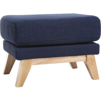 Miliboo OSLO Pouf Scandinave Bleu Foncé - Publicité Miliboo OSLO Pouf Scandinave Bleu Foncé - Publicité
