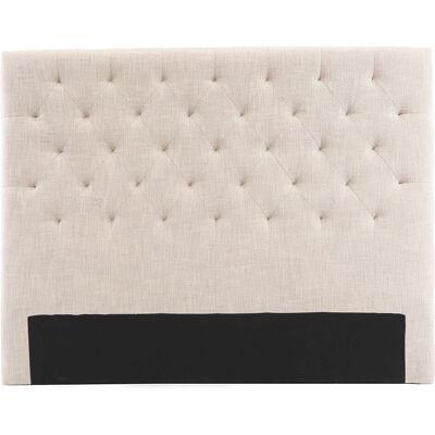 Tête de lit en tissu naturel Enguerrand 160cm - Lit double - Publicité Tête de lit en tissu naturel Enguerrand 160cm - Lit double - Publicité