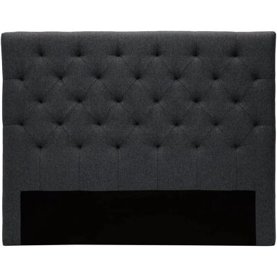 Tête de lit gris foncé Miliboo - Pour lit 140cm - Publicité Tête de lit gris foncé Miliboo - Pour lit 140cm - Publicité