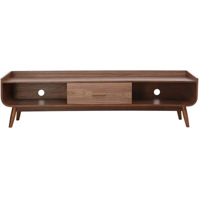 Miliboo - Meuble TV vintage en noyer 180cm - Publicité Miliboo - Meuble TV vintage en noyer 180cm - Publicité