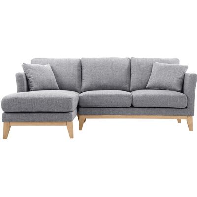 Canapé d'angle gauche Miliboo Oslo en tissu scandinave - 3-4 places - Publicité Canapé d'angle gauche Miliboo Oslo en tissu scandinave - 3-4 places - Publicité