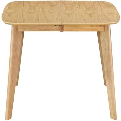 MILIBOO Leena Tavolo da pranzo quadrato estensibile in legno chiaro MILIBOO Leena Tavolo da pranzo quadrato estensibile in legno chiaro