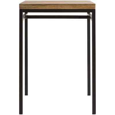 Miliboo Ypster Quadratischer Mango Holz und Metall Bar Tisch - Industrie Design Miliboo Ypster Quadratischer Mango Holz und Metall Bar Tisch - Industrie Design
