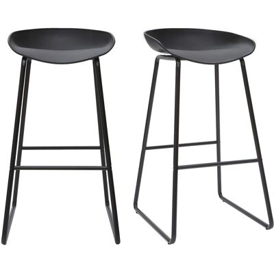 Miliboo - Sgabelli da bar neri moderni - Set da 2 - Bar stools Miliboo - Sgabelli da bar neri moderni - Set da 2 - Bar stools