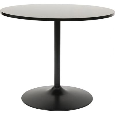 Table à manger ronde noire Calista de Miliboo - Design moderne et épuré - Publicité Table à manger ronde noire Calista de Miliboo - Design moderne et épuré - Publicité