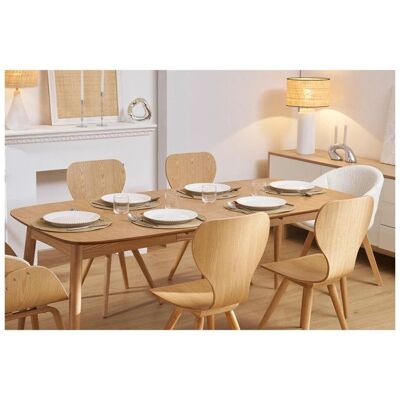 Mesa de comedor extensible Miliboo - Fresno - 130-190cm Mesa de comedor extensible Miliboo - Fresno - 130-190cm