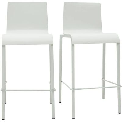 Miliboo Weiße Stapelbare Barhocker - Modernes Design Miliboo Weiße Stapelbare Barhocker - Modernes Design