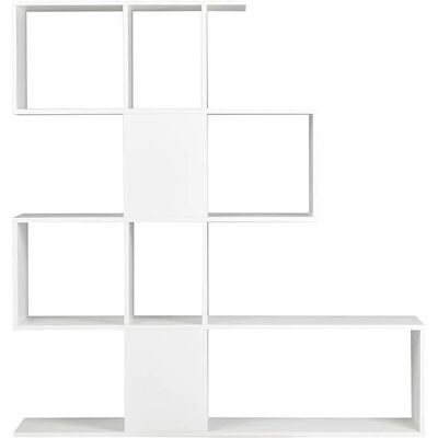 MILIBOO Bibliothèque Design Blanche - Séparateur de Pièce - Publicité MILIBOO Bibliothèque Design Blanche - Séparateur de Pièce - Publicité