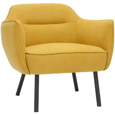 Sillón Laurens en Terciopelo Amarillo Mostaza Sillón Laurens en Terciopelo Amarillo Mostaza