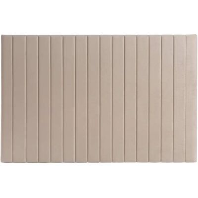 Tête de lit en Velours Beige Grisâtre Neha - Pour lit 160 cm - Publicité Tête de lit en Velours Beige Grisâtre Neha - Pour lit 160 cm - Publicité