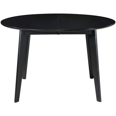 Miliboo Table à manger ronde extensible Leena - Noir - Publicité Miliboo Table à manger ronde extensible Leena - Noir - Publicité