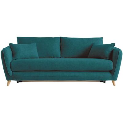 Miliboo Schlafsofa - Blau paon - 3-Sitzer - Skandinavisches Design Miliboo Schlafsofa - Blau paon - 3-Sitzer - Skandinavisches Design