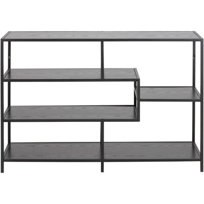 Miliboo TRESCA Console industriale in metallo nero e legno - Console Miliboo TRESCA Console industriale in metallo nero e legno - Console