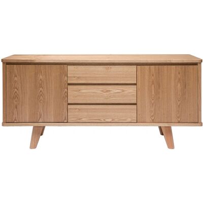Miliboo Credenza vintage de Fresno - 3 Cajones & 4 Compartimentos - 160cm Miliboo Credenza vintage de Fresno - 3 Cajones & 4 Compartimentos - 160cm