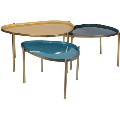Miliboo - Stapelbare Beistelltische - Elegante Organische Formen Miliboo - Stapelbare Beistelltische - Elegante Organische Formen