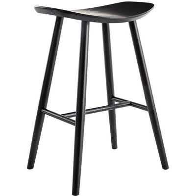 Miliboo - Sgabello da bar noce nero design Miliboo - Sgabello da bar noce nero design