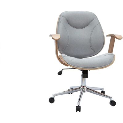 Silla de oficina Miliboo Yorke - Ajustable, Moderna, Gris Silla de oficina Miliboo Yorke - Ajustable, Moderna, Gris