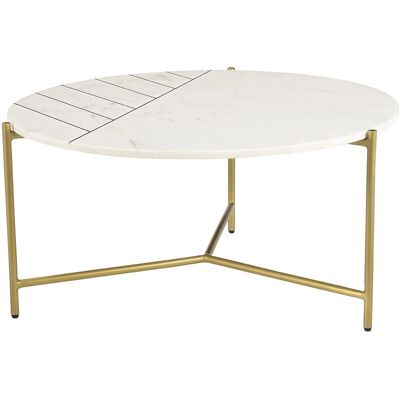 Miliboo Runder Marmortisch - 90cm - Elegantes modernes Design Miliboo Runder Marmortisch - 90cm - Elegantes modernes Design
