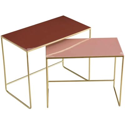 Tables gigognes Miliboo WESS - Ensemble de 2 - Publicité Tables gigognes Miliboo WESS - Ensemble de 2 - Publicité
